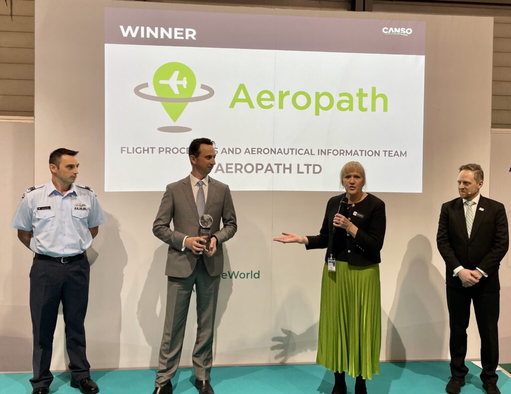 Aeropath wins CANSO Global Safety Achievement Award 2022